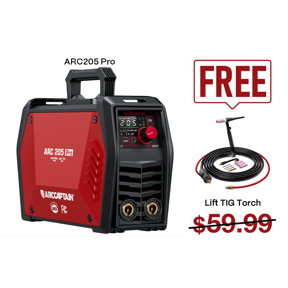 Arccaptain ARC205 Pro Dual Voltage SYN Stick Welder