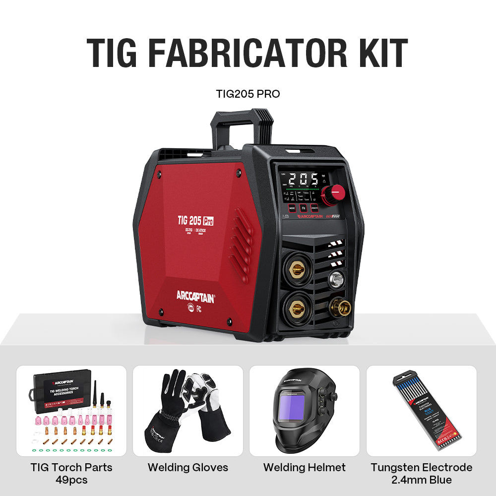 Arccaptain TIG205 Pro DC TIG Spot Cold Welder