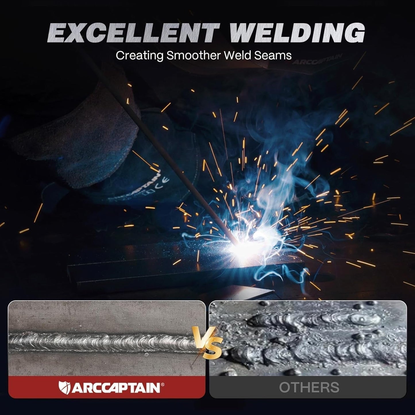 Arccaptain ARC250 250A 230V Professional Stick Welder