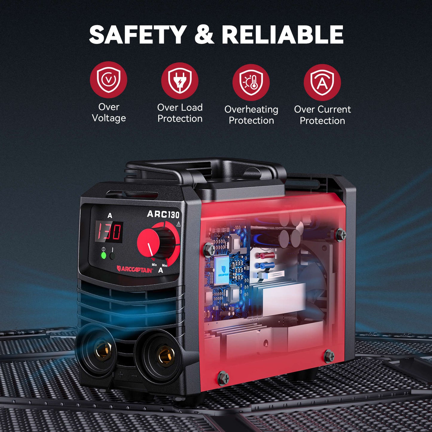 Arccaptain ARC130 110V  Portable Mini Beginner Stick Welder