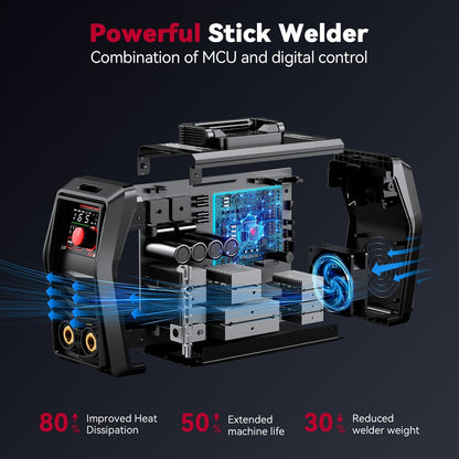 Arccaptain iControl ARC165 PRO Advanced SYN Stick and Lift TIG Welder