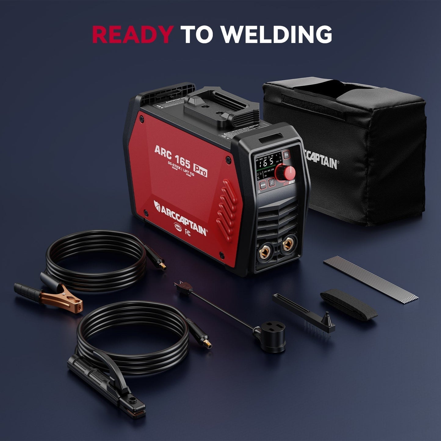 Arccaptain iControl ARC165 PRO Advanced SYN Stick and Lift TIG Welder
