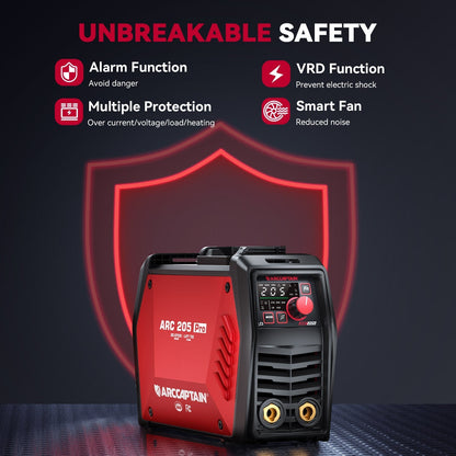 Arccaptain ARC205 Pro Dual Voltage SYN Stick Welder
