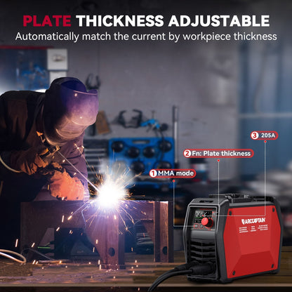 Arccaptain ARC205 Pro Dual Voltage SYN Stick Welder