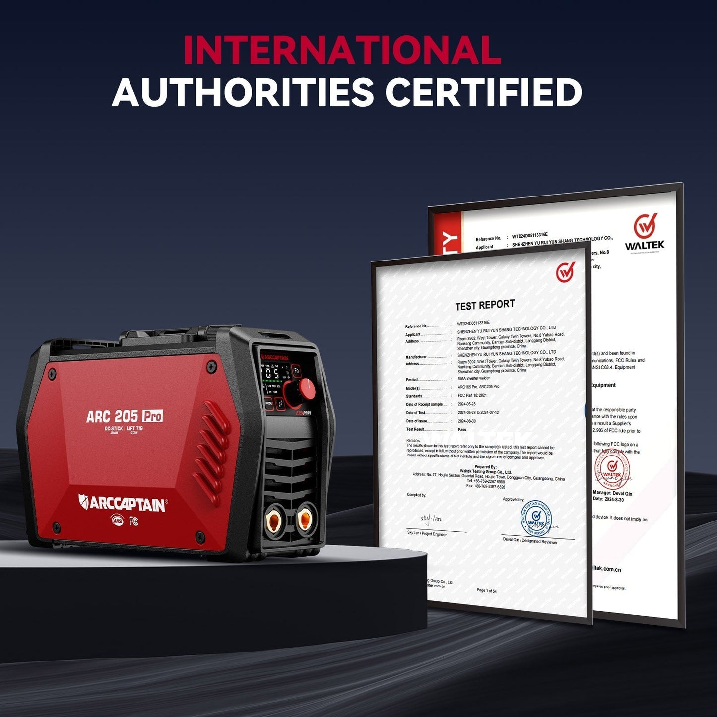 Arccaptain ARC205 Pro Dual Voltage SYN Stick Welder