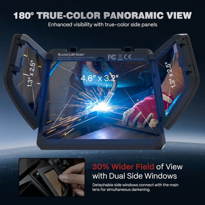 TriView X400 Super Large View Auto Shade Welder Helmet