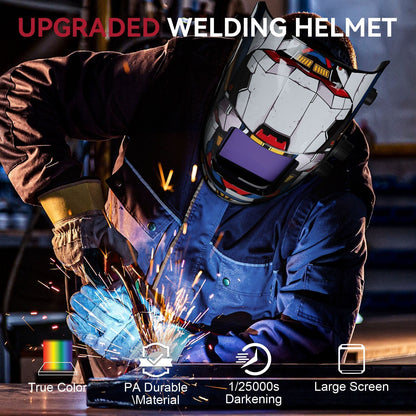 VisionMax X200 True View Solar Power Welding Helmet Mobile Suit