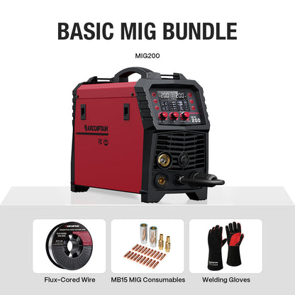 Arccaptain MIG200 Multi Process MIG Welder User-Friendly