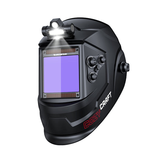 CozyCraft X200 Auto Dark True Color Welding Helmet with LED Light