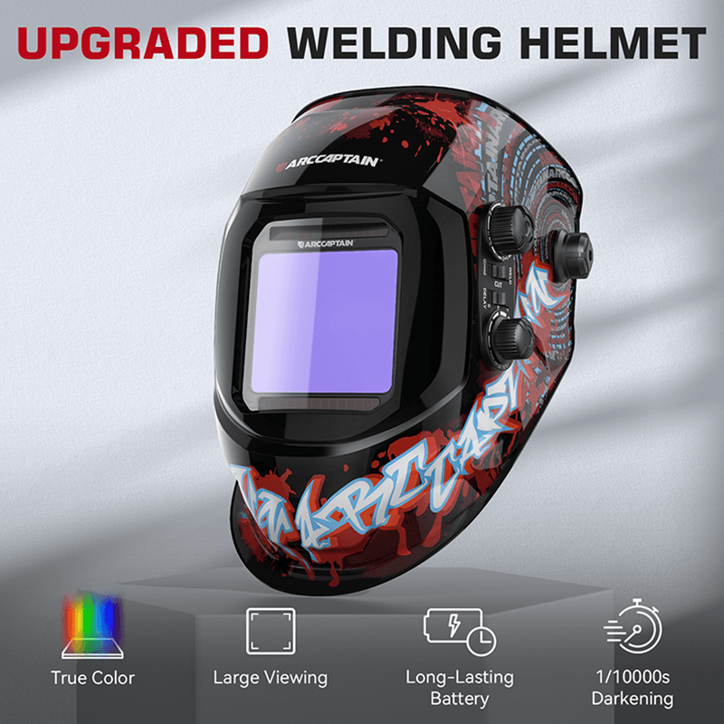 VisionMax X200 Large Viewing Screen Welding Mask Bloodshed Design