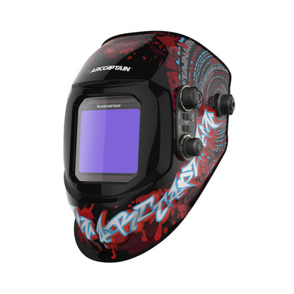 VisionMax X200 Large Viewing Screen Welding Mask Bloodshed Design