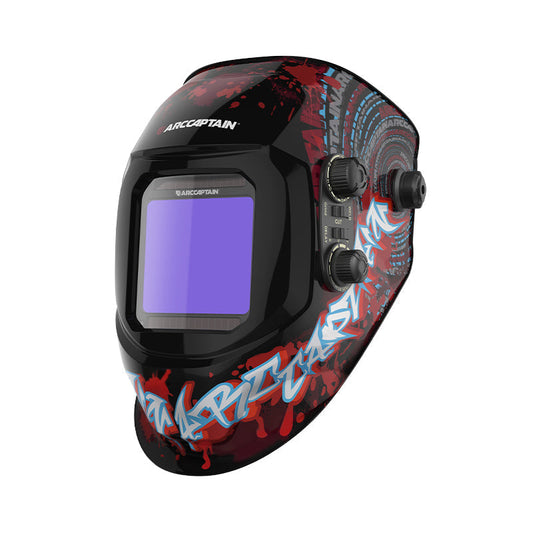 VisionMax X200 Large Viewing Screen Welding Mask Bloodshed Design