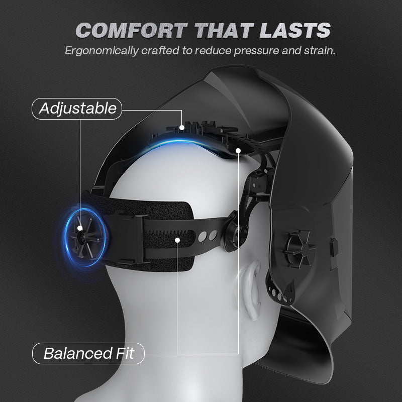 Arccaptain Clear Full Face Shield for Grinding and Cutting Work