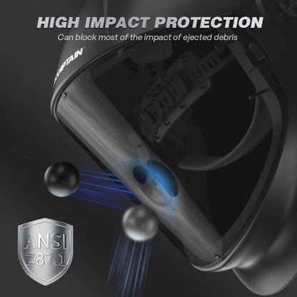 Arccaptain Clear Full Face Shield for Grinding and Cutting Work