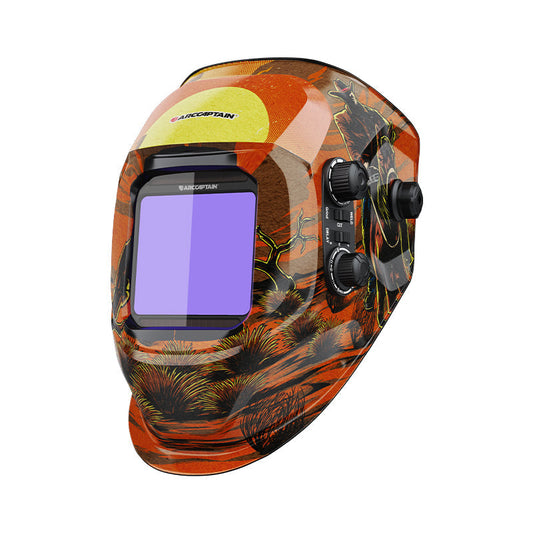 VisionMax X200 Welder Helmet Adjustable Comfortable Hood Cowboy Design