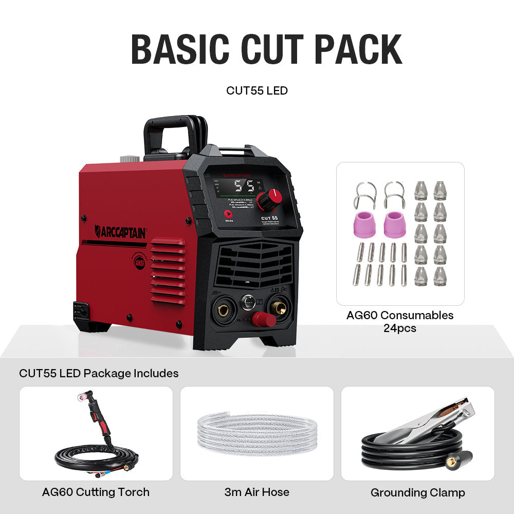 Arccaptain CUT55 HF Pilot Arc Plasma Cutter for Thick Plate