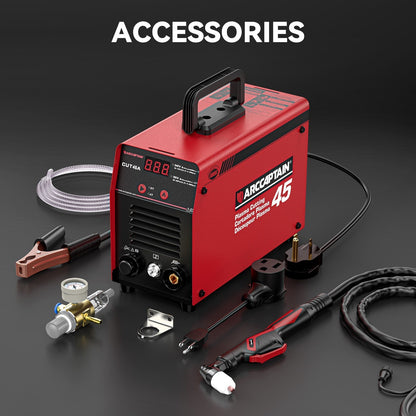 Arccaptain CUT45 Dual Voltage 2T/4T Beginner-Friendly Plasma Cutter