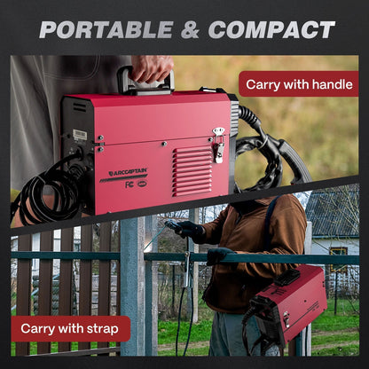 Arccaptain MIG130 Best 3 in 1 110V Portable No Gas Flux Core Welder