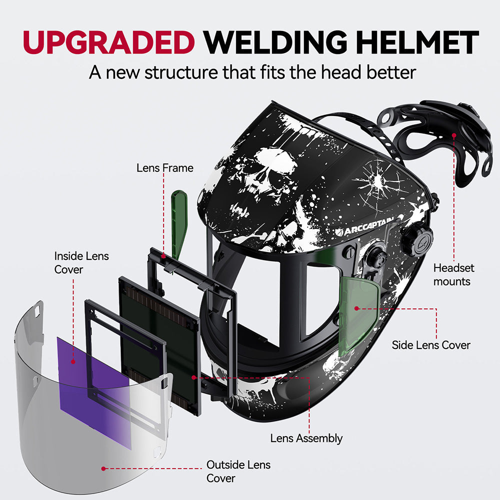 EXSpace X300 Grinding Cutting Welding Helmet Ink Splash