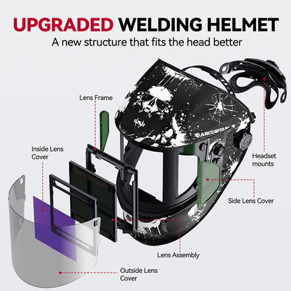 EXSpace X300 Grinding Cutting Welding Helmet Ink Splash