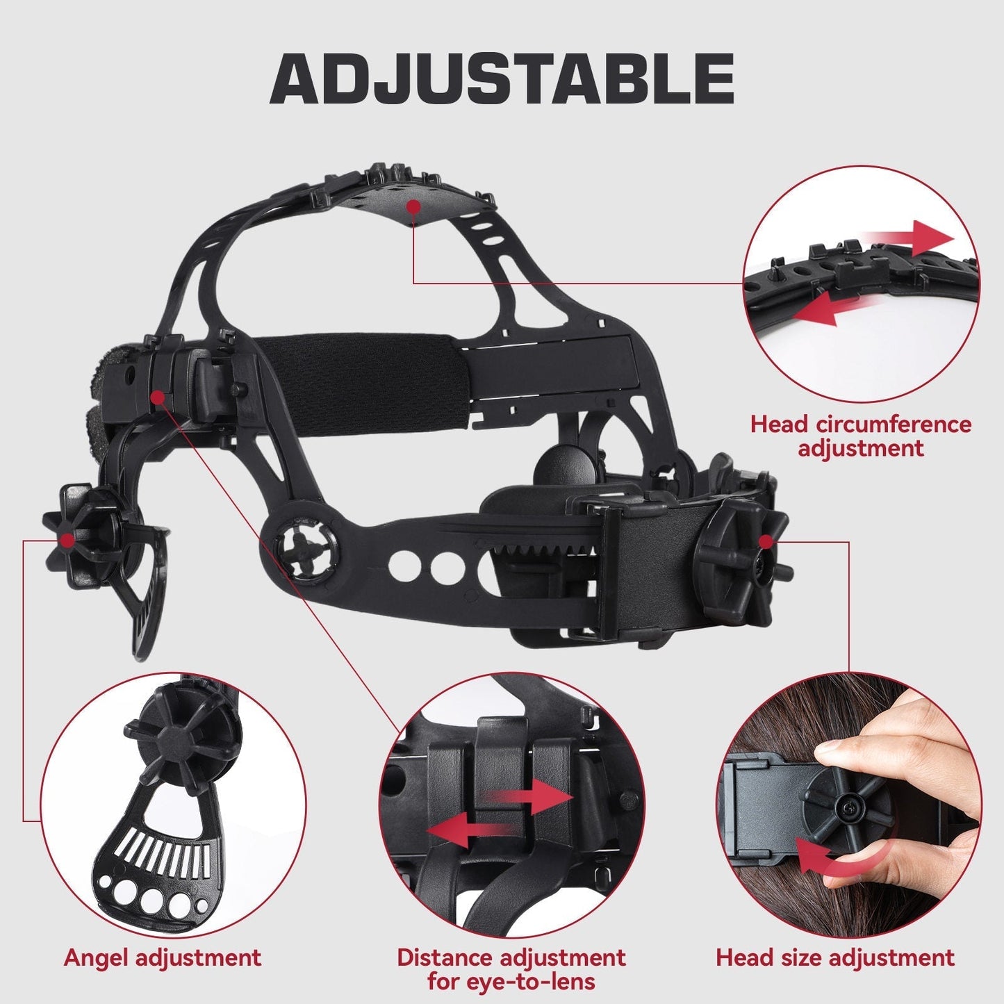 ClearLite X100 Adjustable Headgear Welding Helmet Headgear for Welding Hood