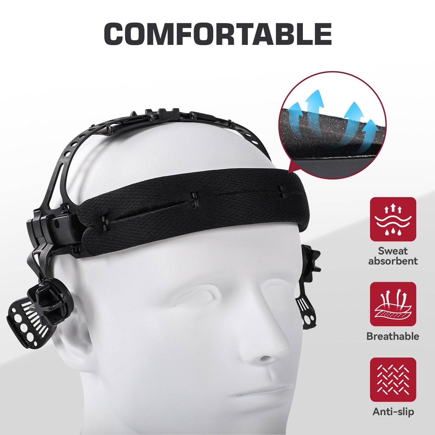 ClearLite X100 Adjustable Headgear Welding Helmet Headgear for Welding Hood