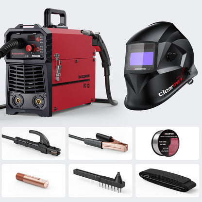 Arccaptain MIG130 Best 3 in 1 110V Portable No Gas Flux Core Welder