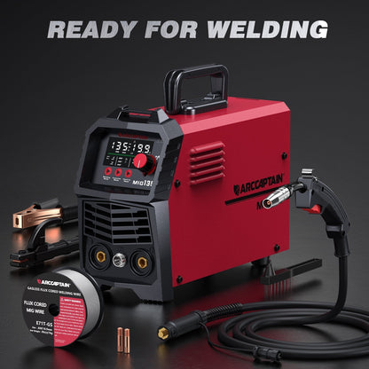 Arccaptain MIG135 Three in One 110V Gasless MIG Welder