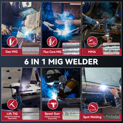 Arccaptain MIG250 Multi Process Welder 250 Amps MIG Welder