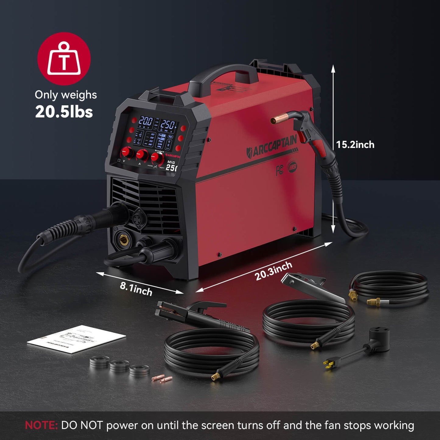 Arccaptain MIG250 Multi Process Welder 250 Amps MIG Welder