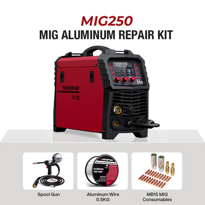 Arccaptain MIG250 Multi Process Welder 250 Amps MIG Welder