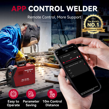 Arccaptain MIG145 Pro Portable 3 in 1 Flux Core Welder