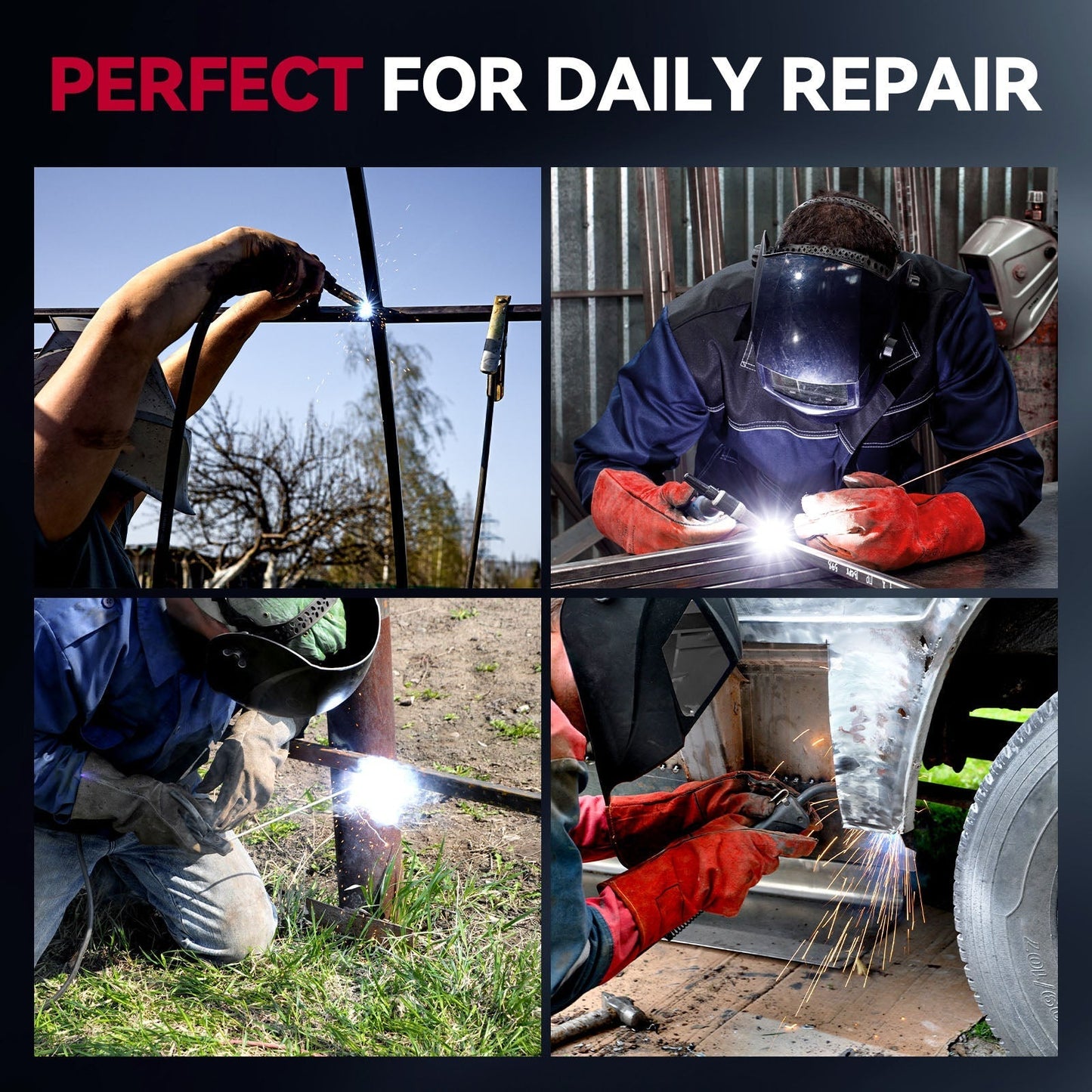 Arccaptain MIG145 Pro Portable 3 in 1 Flux Core Welder