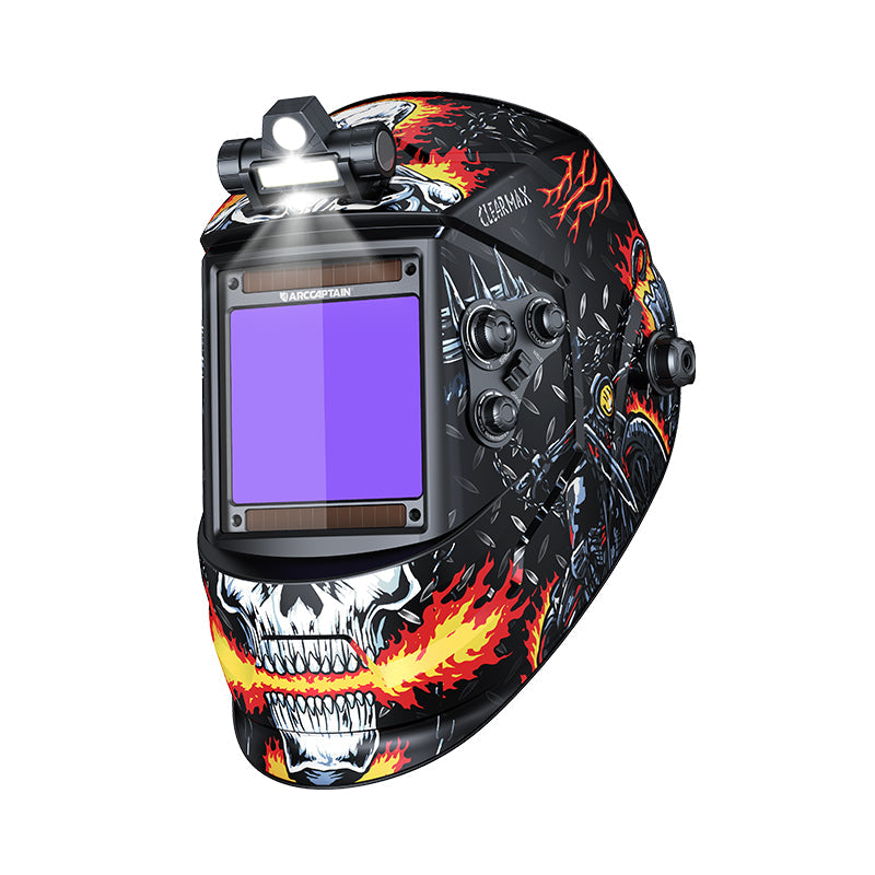 CozyCraft X200 Welding Helmet with LED Light Skull Knight
