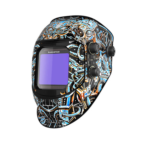VisionMax X200 3.94"X3.66" Large View Welding Helmet Skeleton Technology