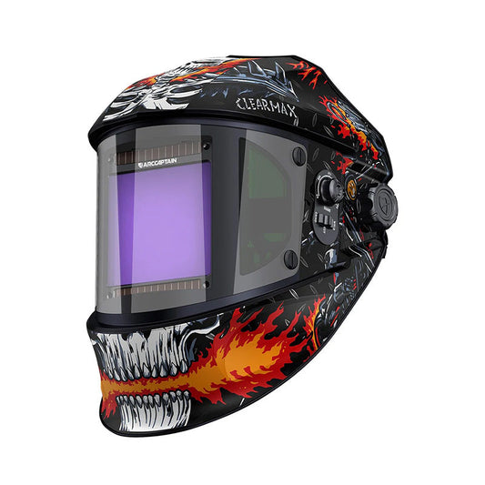 EXSpace X300 Super Large View Welding Helmet Skull Knight
