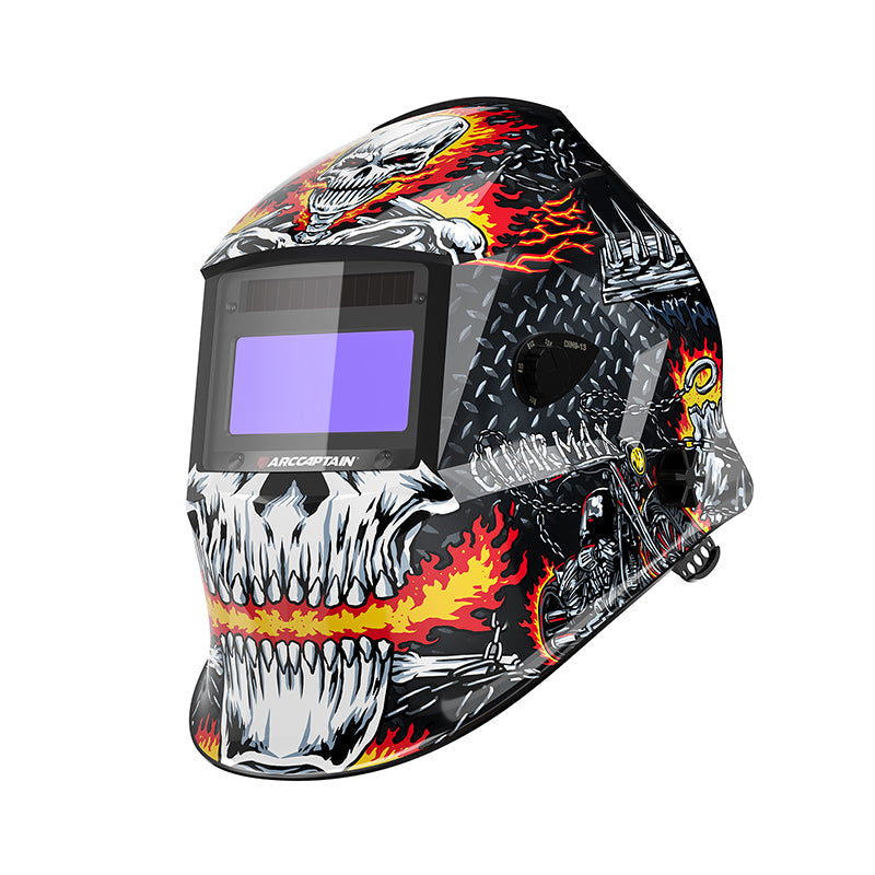 ClearLite X100 Best Auto Darkening Welding Hood Skull Knight