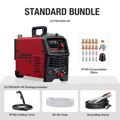 Arccaptain CUT55 NON-HF Plasma Cutter Dual Voltage