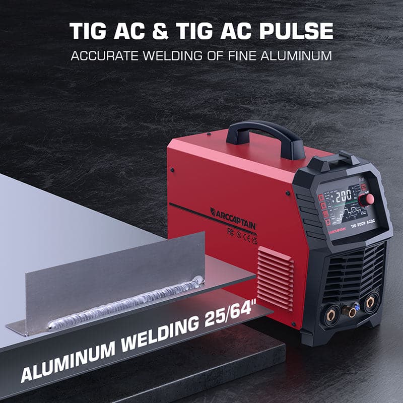 Used Multi Process Pulse TIG Aluminum Welder AC DC TIG200P
