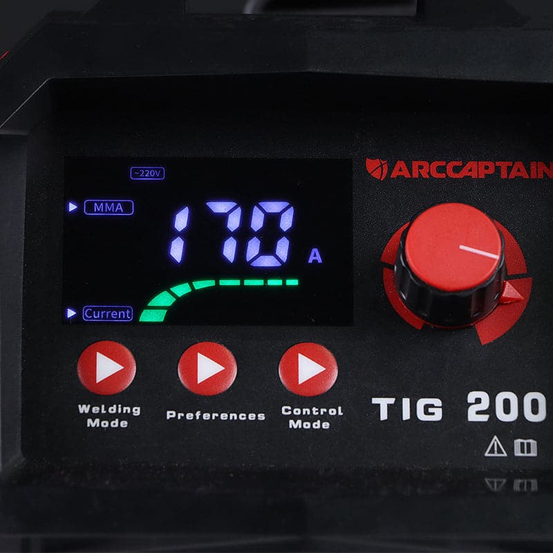 Arccaptain TIG200 DC TIG Welder HF TIG/Stick Inverter Welder