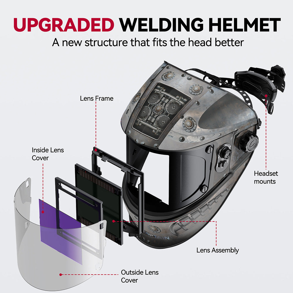 EXSpace X200 True Color Electric Welding Helmet Rivet