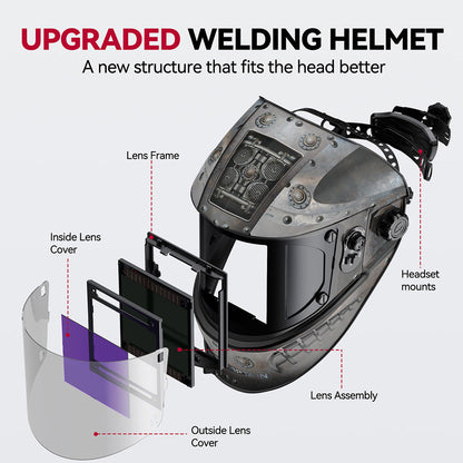 EXSpace X200 True Color Electric Welding Helmet Rivet