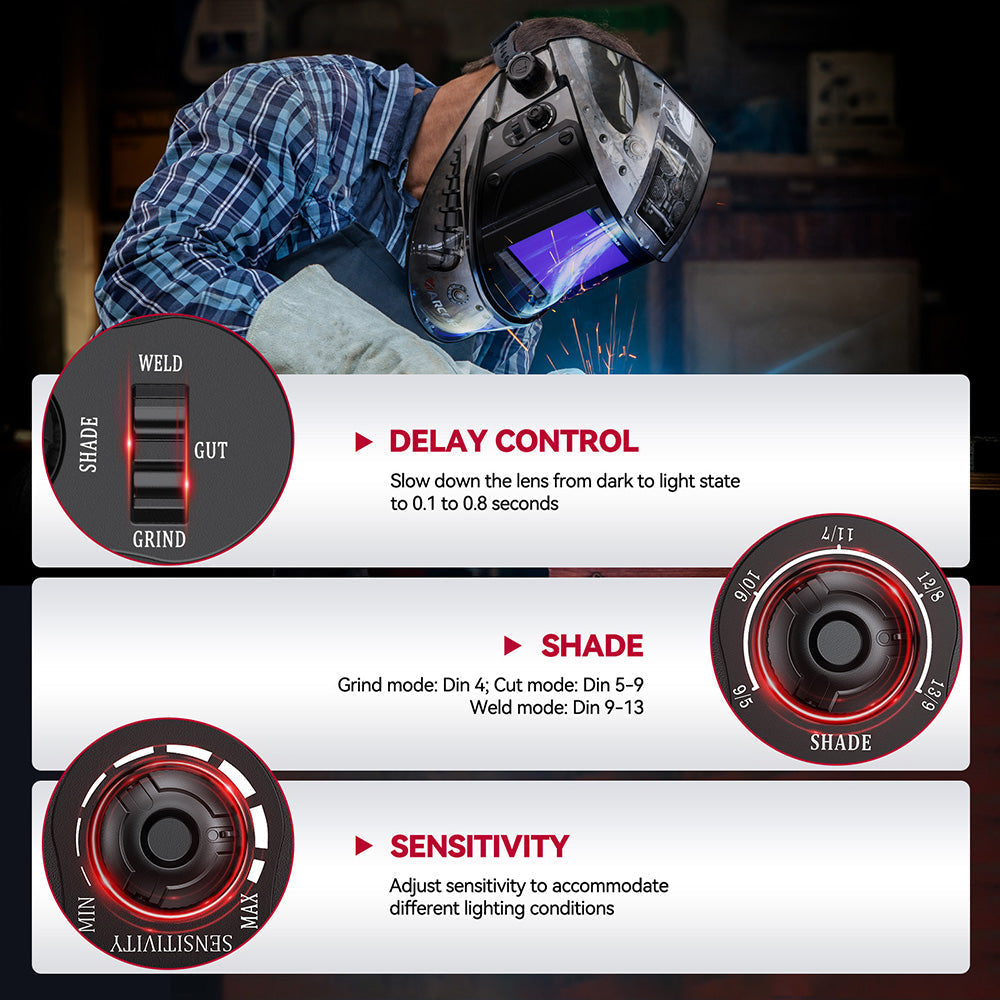 EXSpace X200 True Color Electric Welding Helmet Rivet