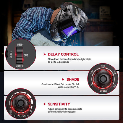EXSpace X200 True Color Electric Welding Helmet Rivet
