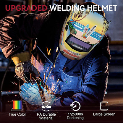 ClearLite X100 True Color Lens Welding Helmet Tropical Print