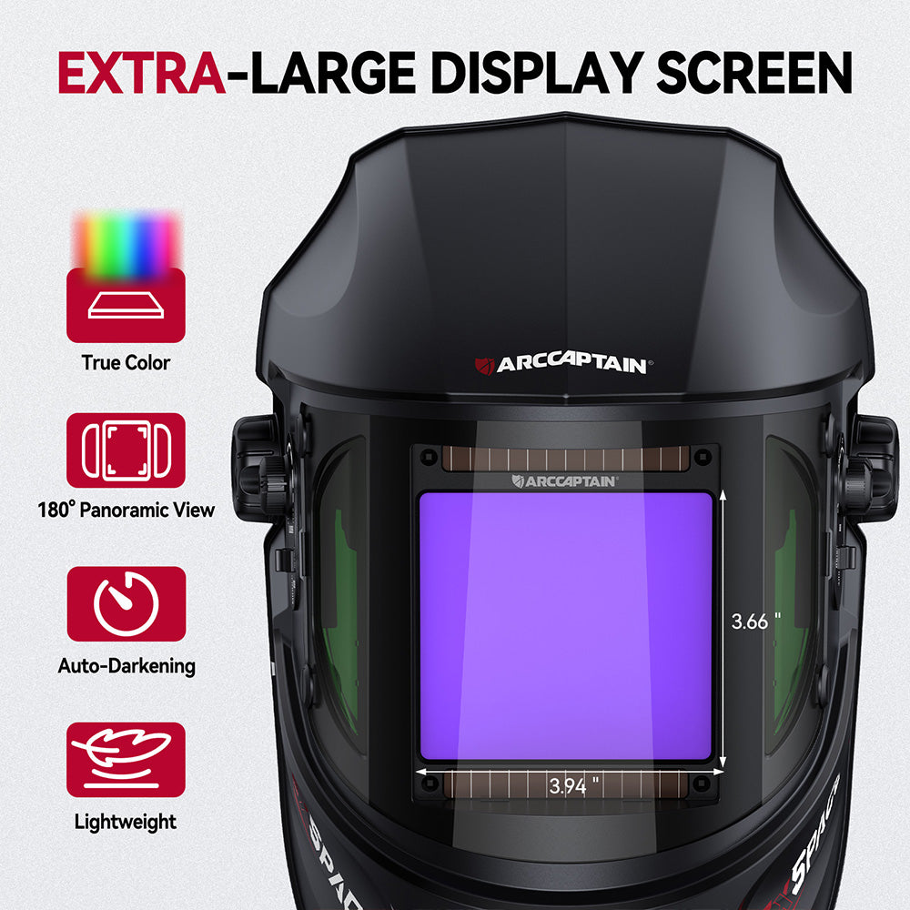 EXSpace X300 True Color Welding Hood Black Gloss Coating