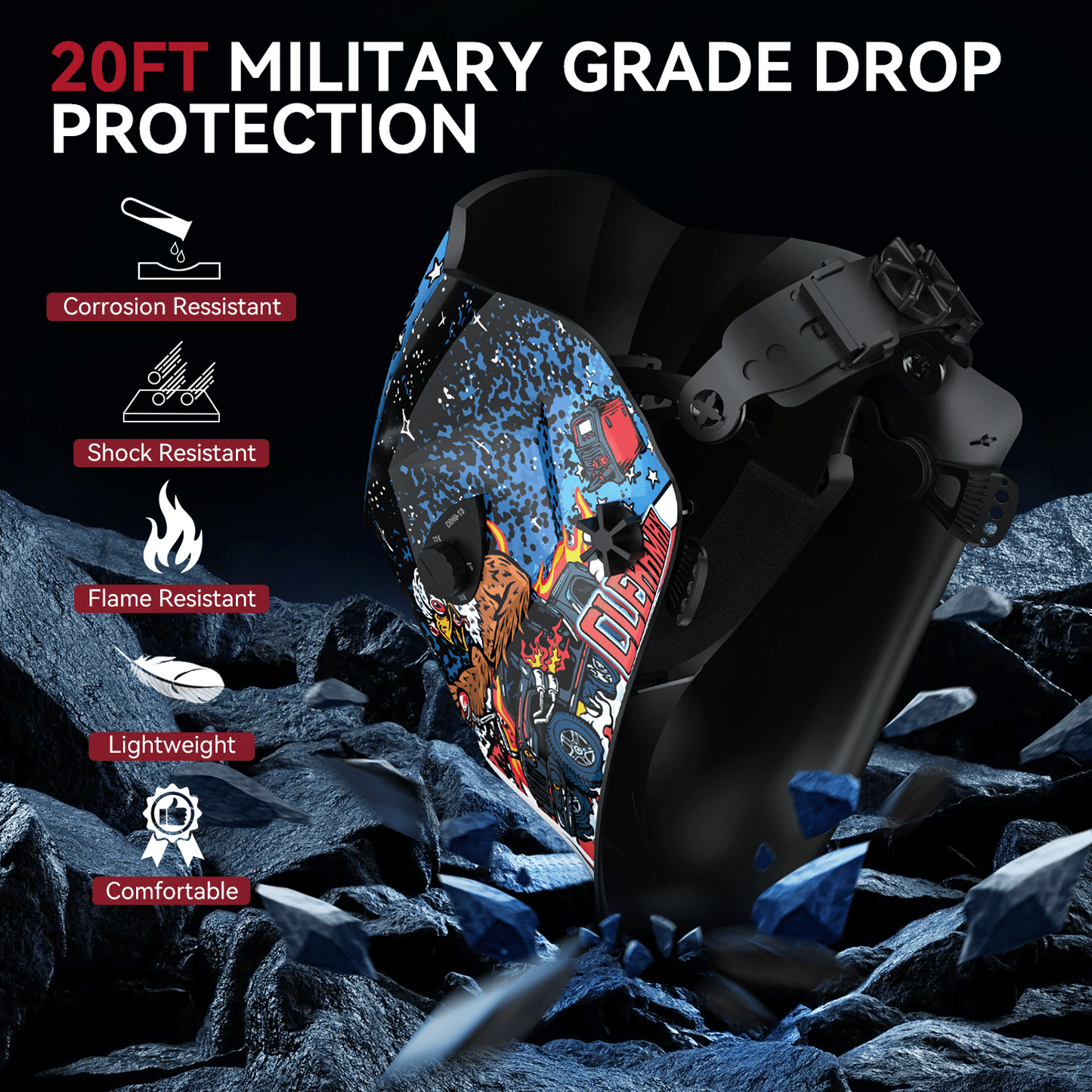 ClearLite X100 True Color Viewing Screen Welding Helmet American Eagle
