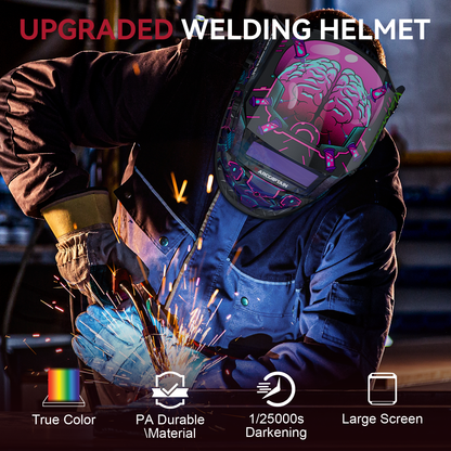 ClearLite X100 Auto Darkening Welding Helmet Punk Neuron