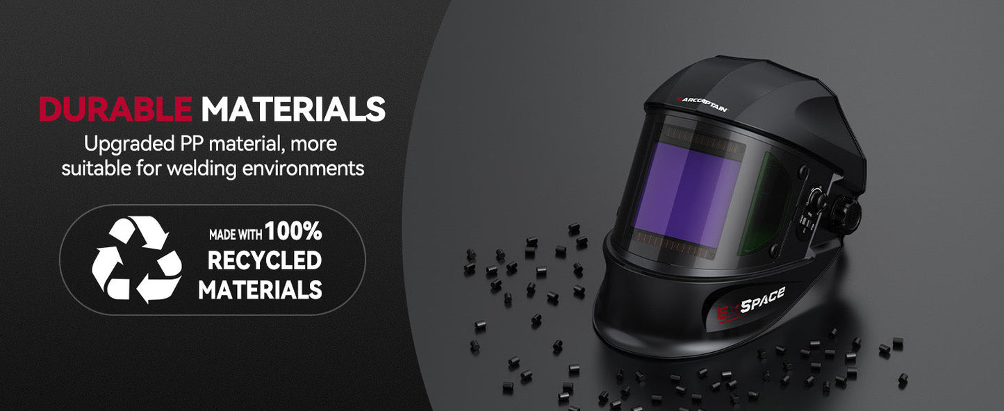 EXSpace X300 True Color Welding Hood Black Gloss Coating