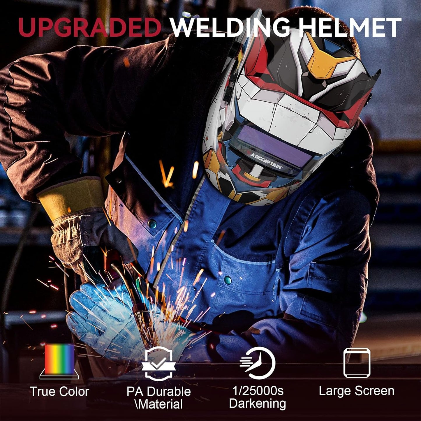 ClearLite X100 Welding Hood for MIG TIG Stick Welding Mobile Suit ClearLite X100